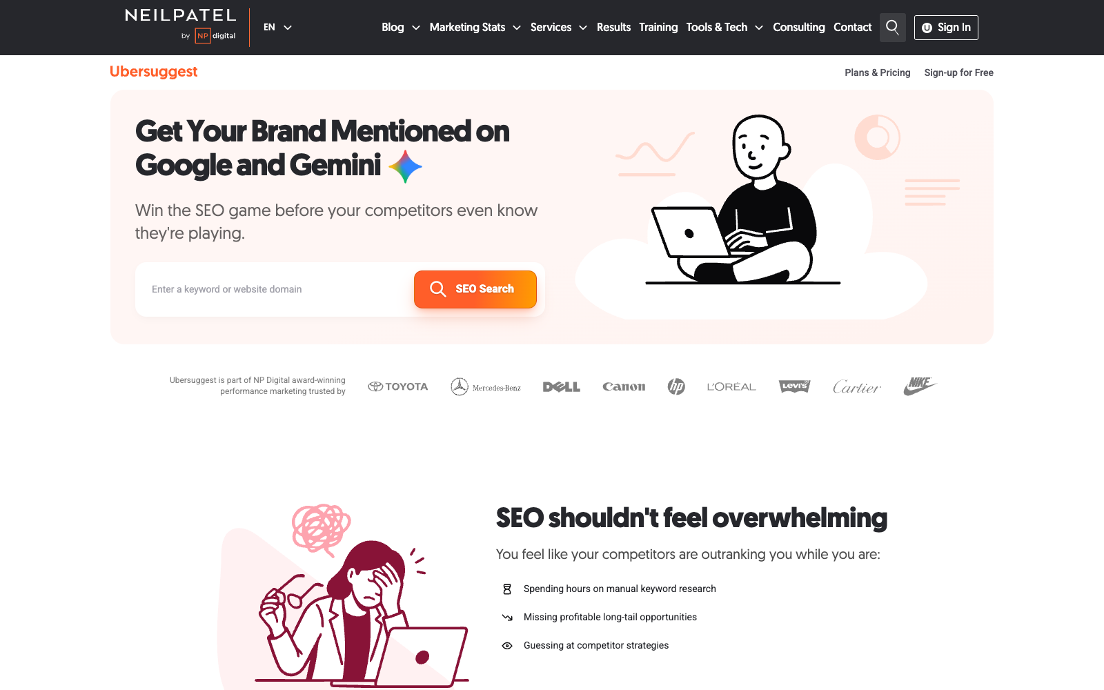 ubersuggest semrush