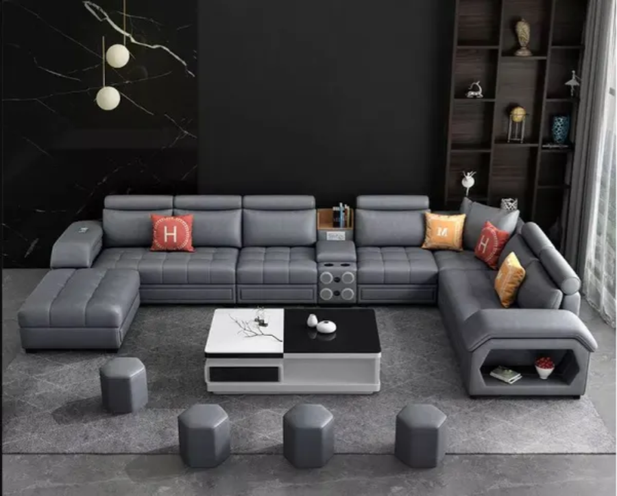 leather sofa